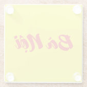 Vietnamees (vaderlijk) grootmoeder - Bà Nempli Glazen Onderzetter (Achterkant)