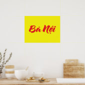 Vietnamees (vaderlijk) grootmoeder - Bà Nempli Poster (Keuken)