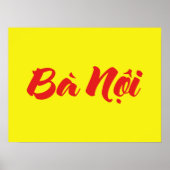 Vietnamees (vaderlijk) grootmoeder - Bà Nempli Poster (Voorkant)
