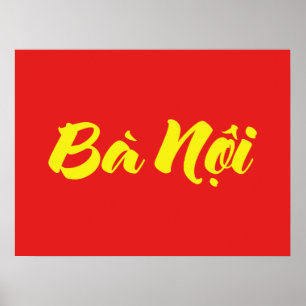 Vietnamees (vaderlijk) grootmoeder - Bà Nempli Poster