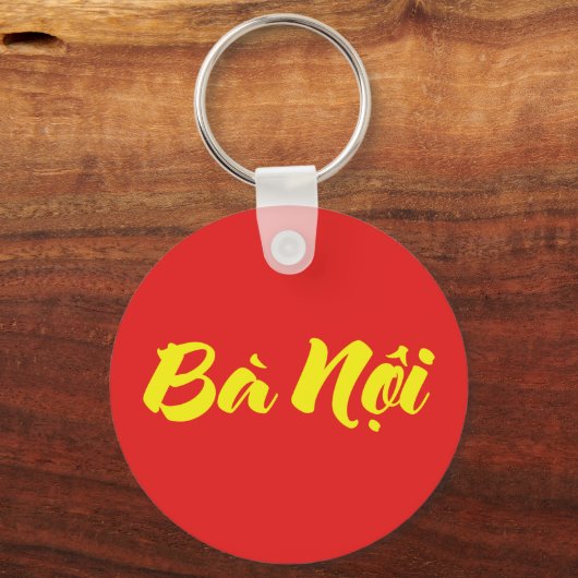 Vietnamees (vaderlijk) grootmoeder - Bà Nempli Sleutelhanger (Voorkant)