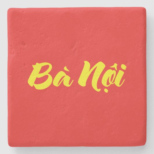 Vietnamees (vaderlijk) grootmoeder - Bà Nempli Stenen Onderzetter (Voorkant)