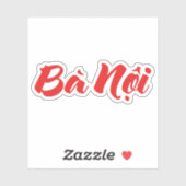 Vietnamees (vaderlijk) grootmoeder - Bà Nempli Sticker (Vel)