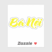 Vietnamees (vaderlijk) grootmoeder - Bà Nempli Sticker (Vel)