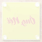 Vietnamees (vaderlijk) grootvader - Ông Nempli Glazen Onderzetter (Achterkant)