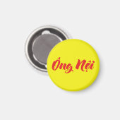 Vietnamees (vaderlijk) grootvader - Ông Nempli Magneet (Voorkant / Achterkant)