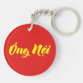 Vietnamees (vaderlijk) grootvader - Ông Nempli Sleutelhanger (Achterkant)