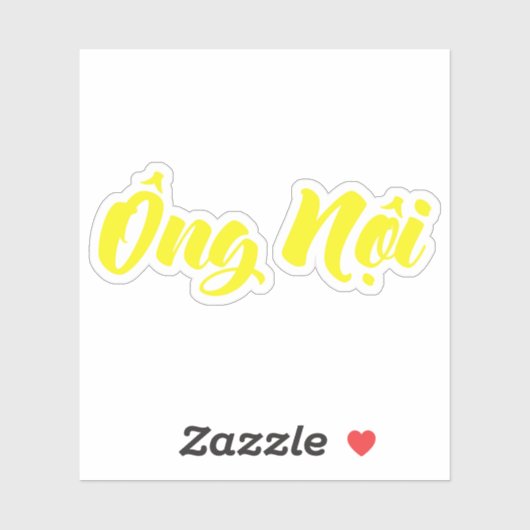 Vietnamees (vaderlijk) grootvader - Ông Nempli Sticker (Vel)