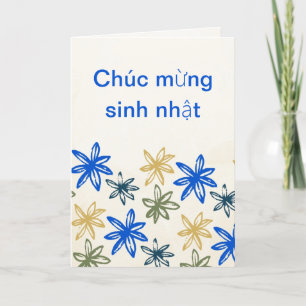 Vietnamees Verjaardag Kaart