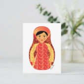Vietnamees vuur Matryoshka Briefkaart (Staand voorkant)