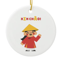 "Vietnamees ‘Xin Chào!’ Sleutelhanger – cultuurges