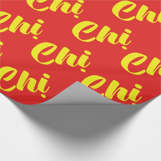 Vietnamees zuster - Ch ~ Tiakng Vioottaal Cadeaupapier (Hoek)