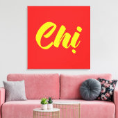 Vietnamees zuster - Ch ~ Tiakng Vioottaal Canvas Afdruk (Insitu (Woonkamer))