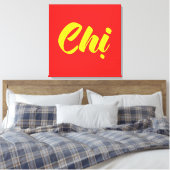 Vietnamees zuster - Ch ~ Tiakng Vioottaal Canvas Afdruk (Insitu (Slaapkamer))