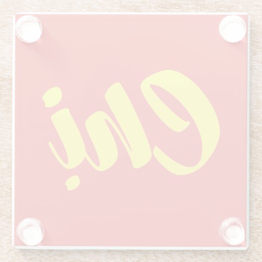 Vietnamees zuster - Ch ~ Tiakng Vioottaal Glazen Onderzetter (Achterkant)