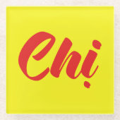 Vietnamees zuster - Ch ~ Tiakng Vioottaal Glazen Onderzetter (Voorkant)