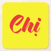 Vietnamees zuster - Ch ~ Tiakng Vioottaal Kartonnen Onderzetters (Voorkant)