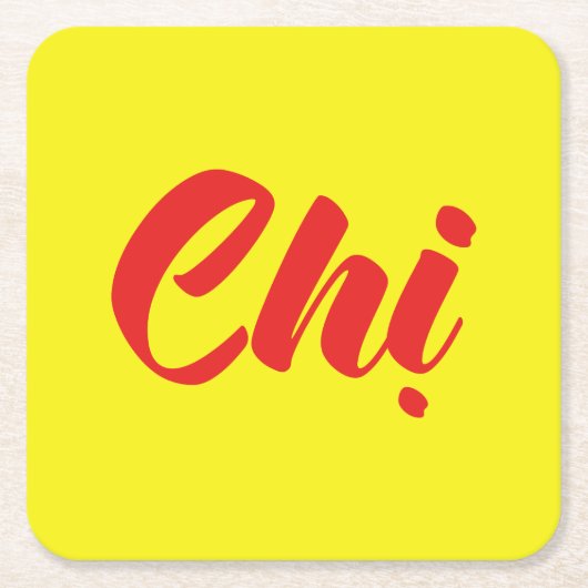 Vietnamees zuster - Ch ~ Tiakng Vioottaal Kartonnen Onderzetters (Voorkant)