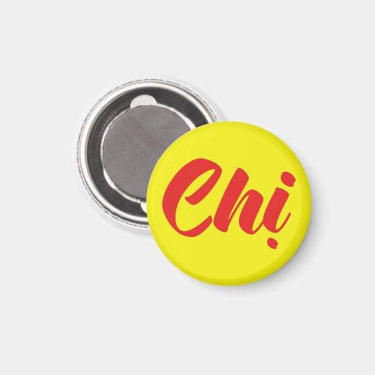 Vietnamees zuster - Ch ~ Tiakng Vioottaal Magneet (Voorkant / Achterkant)