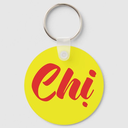 Vietnamees zuster - Ch ~ Tiakng Vioottaal Sleutelhanger (Voorkant)