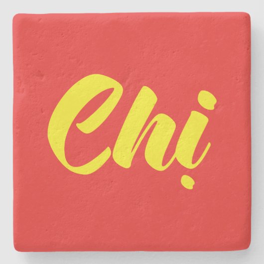 Vietnamees zuster - Ch ~ Tiakng Vioottaal Stenen Onderzetter (Voorkant)