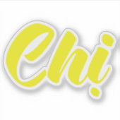 Vietnamees zuster - Ch ~ Tiakng Vioottaal Sticker (Voorkant)