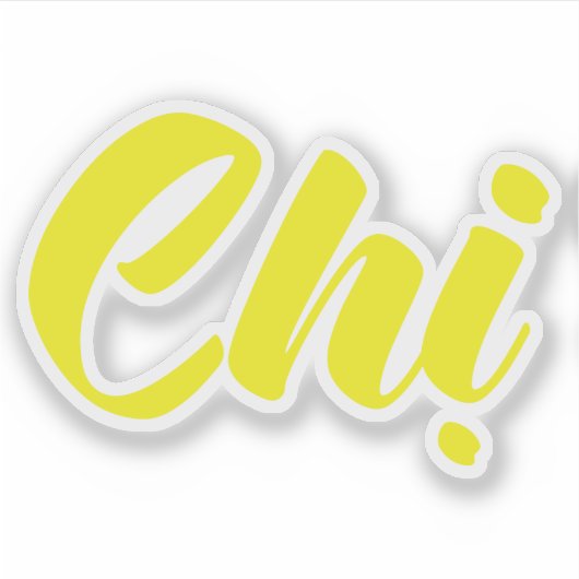 Vietnamees zuster - Ch ~ Tiakng Vioottaal Sticker (Voorkant)