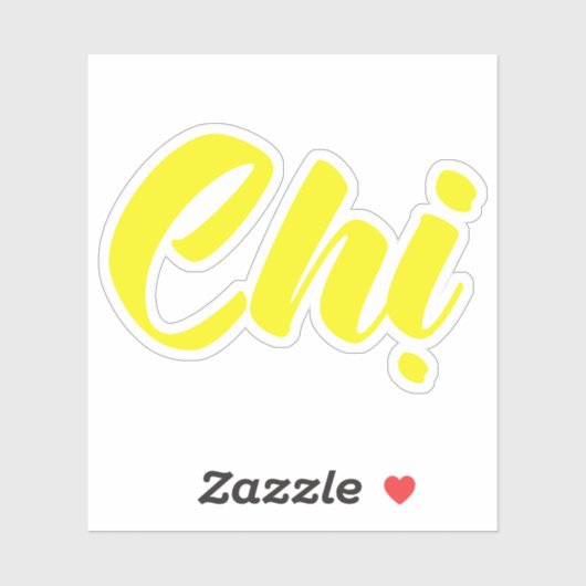 Vietnamees zuster - Ch ~ Tiakng Vioottaal Sticker (Vel)