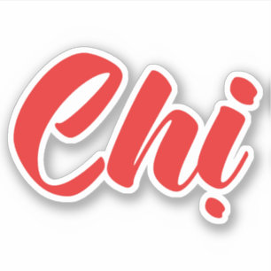 Vietnamees zuster - Ch ~ Tiakng Vioottaal Sticker