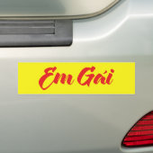 Vietnamees zuster - Em Gái ~ Tipassng Vioott Bumpersticker (Op auto)