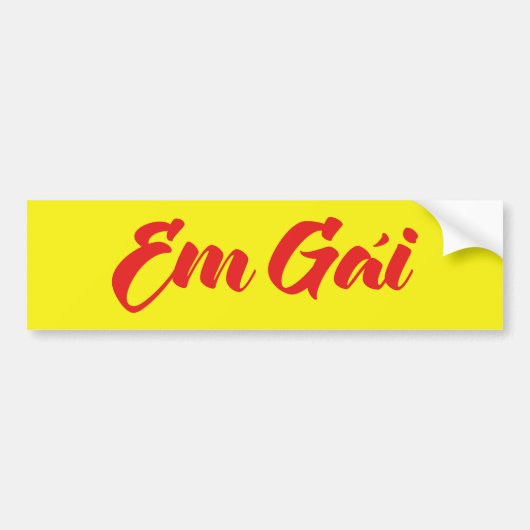 Vietnamees zuster - Em Gái ~ Tipassng Vioott Bumpersticker (Voorkant)