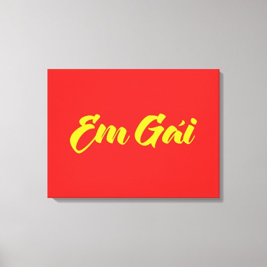 Vietnamees zuster - Em Gái ~ Tipassng Vioott Canvas Afdruk (Voorkant)