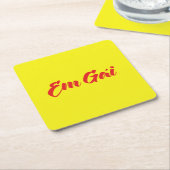 Vietnamees zuster - Em Gái ~ Tipassng Vioott Kartonnen Onderzetters (Schuin)