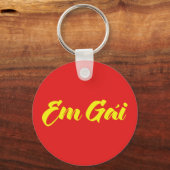 Vietnamees zuster - Em Gái ~ Tipassng Vioott Sleutelhanger (Voorkant)