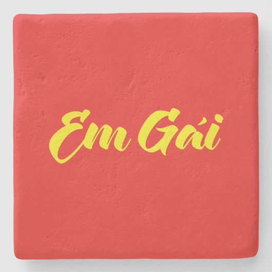 Vietnamees zuster - Em Gái ~ Tipassng Vioott Stenen Onderzetter (Voorkant)