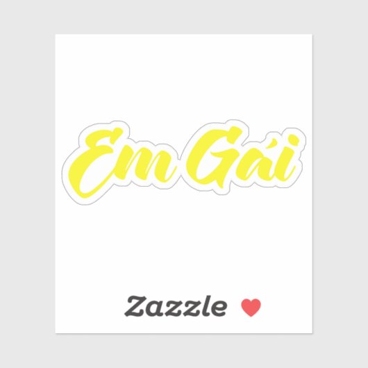 Vietnamees zuster - Em Gái ~ Tipassng Vioott Sticker (Vel)