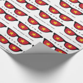 Vietnamese aangepaste tekst- en kleurcadeauomslag cadeaupapier (Hoek)