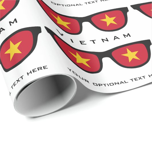 Vietnamese aangepaste tekst- en kleurcadeauomslag cadeaupapier (Rol Hoek)