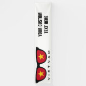 Vietnamese aangepaste tekst- en kleurenbanner voor spandoek (Verticaal)