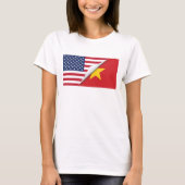 Vietnamese Amerikaanse vlag T-shirt (Voorkant)