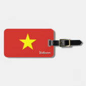Vietnamese Bagagelabels, patriottische Vietnamese  Bagagelabel (Voorkant horizontaal)