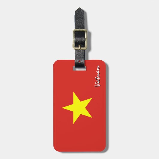 Vietnamese Bagagelabels, patriottische Vietnamese  Bagagelabel (Voorkant verticaal)