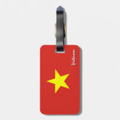 Vietnamese Bagagelabels, patriottische Vietnamese  Bagagelabel (Achterkant verticaal)
