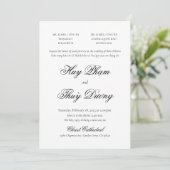 Vietnamese bilaterale uitnodiging in klassieke vor (Staand voorkant)