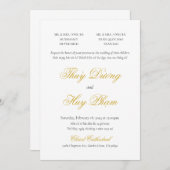 Vietnamese bilaterale uitnodiging in script (Voorkant / Achterkant)