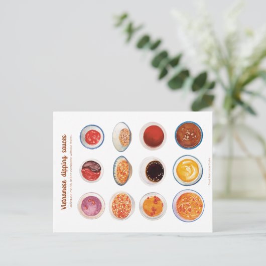 Vietnamese Briefkaart met snijsla (Staand voorkant)