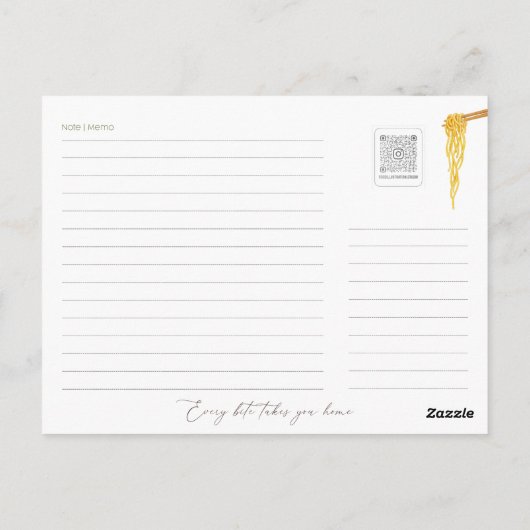 Vietnamese Briefkaart met snijsla (Achterkant)