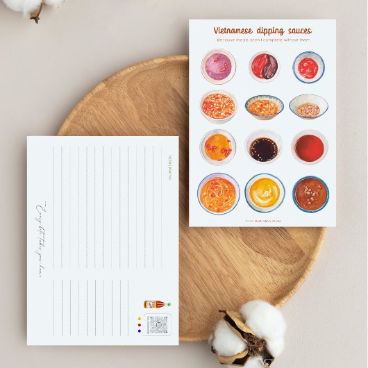 Vietnamese Briefkaart met snijsla