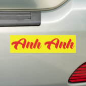 Vietnamese Broer - Anh ~ Vietnamees Taal Bumpersticker (Op auto)