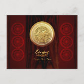 Vietnamese Bronze Drums Têt Horse New Year 2026 pC Uitnodiging Briefkaart (Voorkant)